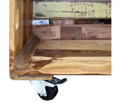 Kafijas Galdiņš, Pārstrādāts Masīvkoks, 70X70X35 Cm Vidaxl