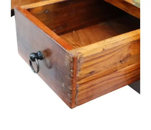 Kafijas Galdiņš Ar Atvilktnēm, Pārstrādāts Koks, 90X45X35 Cm Vidaxl