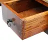 Kafijas Galdiņš Ar Atvilktnēm, Pārstrādāts Koks, 90X45X35 Cm Vidaxl