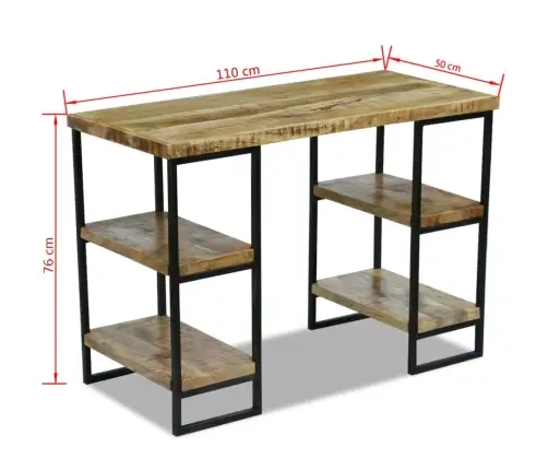 Biuro Stalas, Mango Mediena, 110 X 50 X 76 Cm
