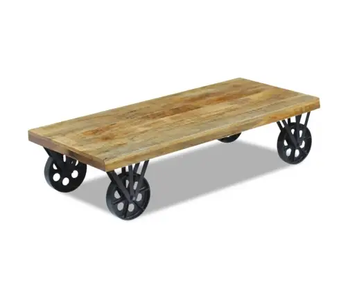 Kafijas Galdiņš, 120X60X30 Cm, Mango Koks Vidaxl