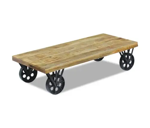 Kafijas Galdiņš, 120X60X30 Cm, Mango Koks Vidaxl