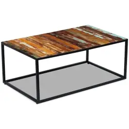 Kafijas Galdiņš, Pārstrādāts Masīvkoks, 100X60X40 Cm Vidaxl