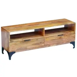 Tv Statīvs, 120X35X45 Cm, Mango Koks Vidaxl