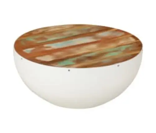 Apaļi Kafijas Galdiņi, 2 Gab., Pārstrādāts Masīvkoks Vidaxl