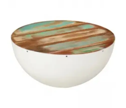 Apaļi Kafijas Galdiņi, 2 Gab., Pārstrādāts Masīvkoks Vidaxl