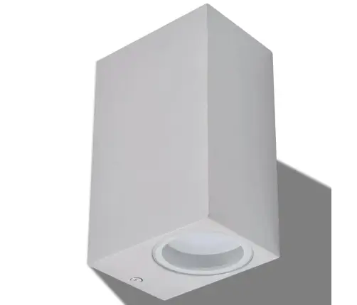 Lauko Led Sien. Šviest., 2Vnt., Kvadrat., Šviesa Į Viršų/Apačią