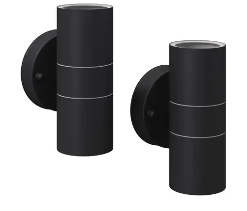 Led-Valgustid Õue 2 Tk, Roostevaba Teras, Üles/Alla Suunatud