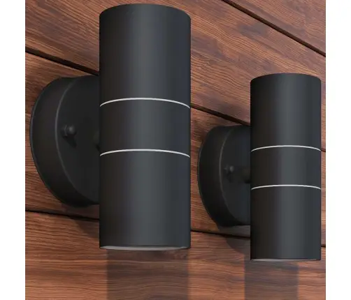 Led-Valgustid Õue 2 Tk, Roostevaba Teras, Üles/Alla Suunatud