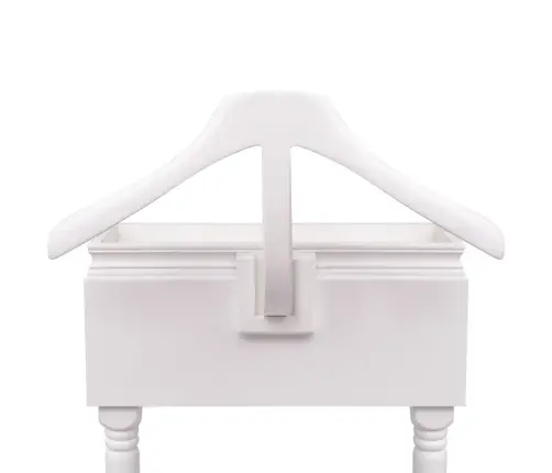 Drēbju Pakaramais Ar Atvilktnēm, Balts Koks Vidaxl