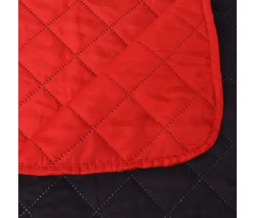 Divpusējs Gultas Pārklājs, 220 X 240 Cm, Stepēts, Sarkans/Melns Vidaxl Divpusējs Gultas Pārklājs, 220 X 240 Cm, Stepēts, Sarkans/Melns Vidaxl