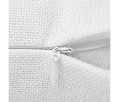 Pagalvėlių Užvalkalai, 4 Vnt., Lino Imitacija, Balti, 50 X 50 Cm