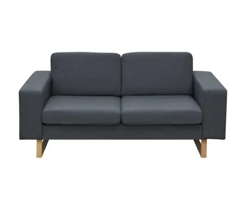 2- Ja 3-Kohaliste Tumehalli Kangaga Diivanite Komplekt