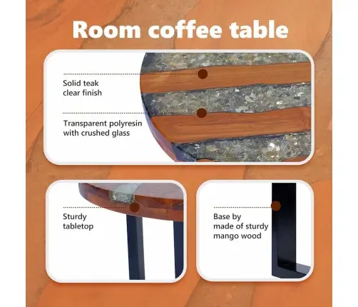 Kavos Staliukas, Tikmedis Ir Derva, 60 Cm