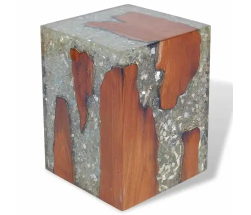 Taburete, Masīvs Tīkkoks Un Sveķi Vidaxl