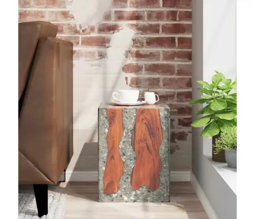 Taburete, Masīvs Tīkkoks Un Sveķi Vidaxl