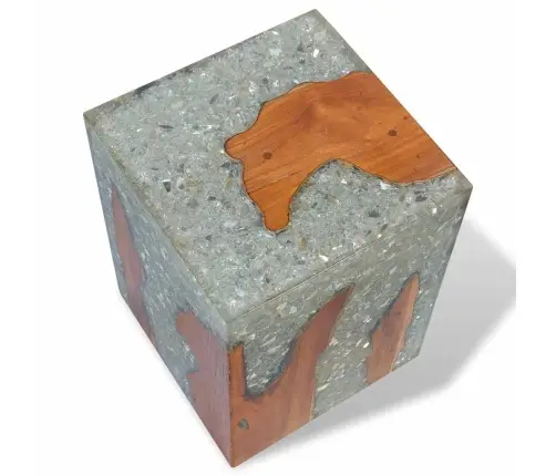 Taburete, Masīvs Tīkkoks Un Sveķi Vidaxl