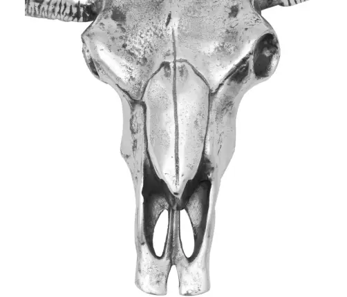 Galvaskausa Sienas Dekors, Sudraba Krāsas Alumīnijs Vidaxl