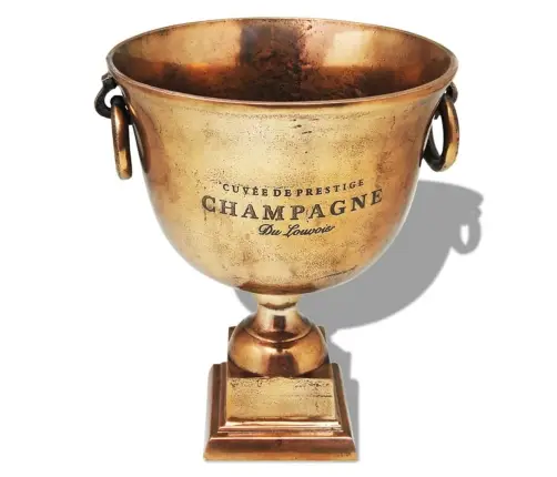 Prizo Taurės Formos Šampano Atšaldymo Indas, Varis, Rudas