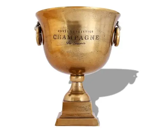 Prizo Taurės Formos Šampano Atšaldymo Indas, Varis, Rudas