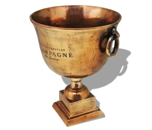 Prizo Taurės Formos Šampano Atšaldymo Indas, Varis, Rudas