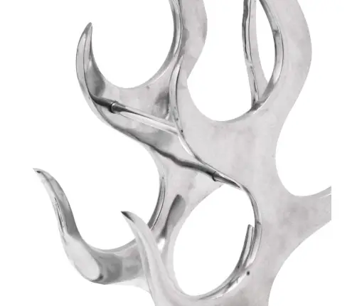 Vyno Butelių Stovas, Liepsnos Formos, Sidabro Sp., 9 But.