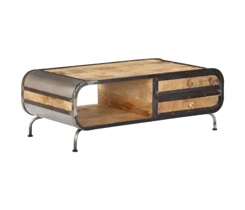 Kavos Staliukas, 100X50X35 cm Mango Medienos Masyvas Kavos Staliukas, 100X50X35 cm Mango Medienos Masyvas