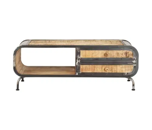 Kavos Staliukas, 100X50X35 cm Mango Medienos Masyvas Kavos Staliukas, 100X50X35 cm Mango Medienos Masyvas