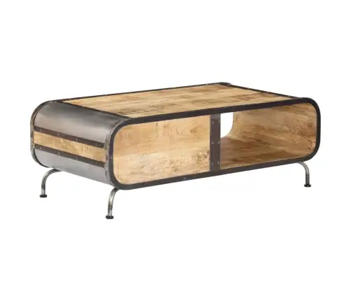 Kavos Staliukas, 100X50X35 cm Mango Medienos Masyvas Kavos Staliukas, 100X50X35 cm Mango Medienos Masyvas