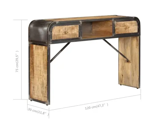 Kumode, 120X30X75 Cm, Mango Masīvkoks Vidaxl