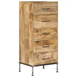 Kumode Ar Atvilktnēm, 45X35X106 Cm, Mango Masīvkoks Vidaxl