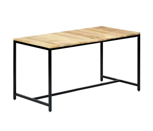 Söögilaud, 140 X 70 X 75 cm Töötlemata Mangopuit