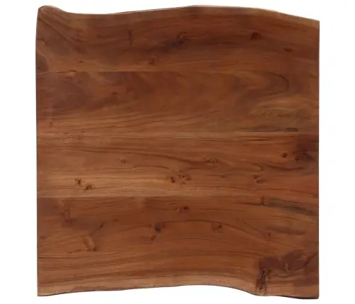 Kohvilaud Naturaalsete Servadega 60X60X40 Cm Akaatsiapuit