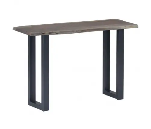Konsoles Galdiņš, 115X35X76 Cm, Akācijas Koks Un Dzelzs, Pelēks Vidaxl