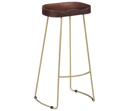 Gavin Bāra Krēsli, 2 Gab., Mango Masīvkoks Vidaxl