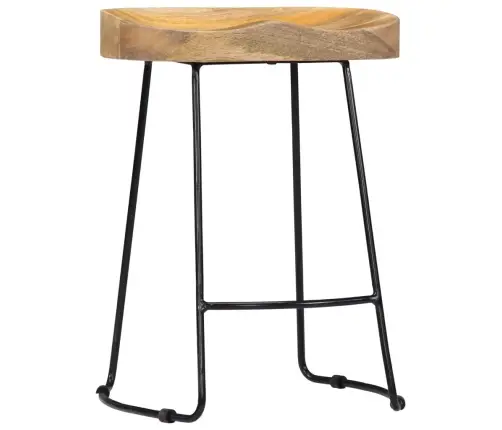 Gavin Bāra Krēsli, 2 Gab., Mango Masīvkoks Vidaxl