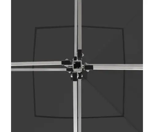 Saliekama Nojume Ar Sienām, 3X3M, Alumīnijs, Antracītpelēka Vidaxl