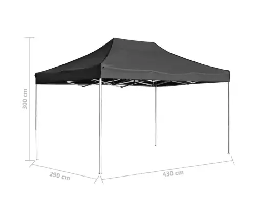 Profesion. Išskleidž. Prog. Palap., Antrac. Sp., 4,5X3M, Alium.