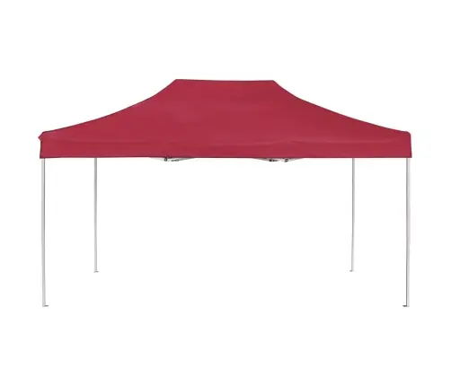 Saliekama Nojume, 4,5X3 M, Alumīnijs, Vīnsarkana Vidaxl