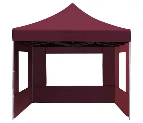 Kokkupandav Peotelk Seintega, Alumiinium, 4,5 X 3 M Veinipunane