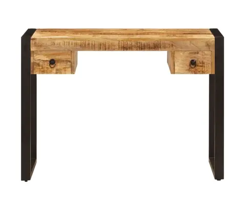 Rakstāmgalds Ar 2 Atvilktnēm, 110X50X77 Cm, Mango Masīvkoks Vidaxl