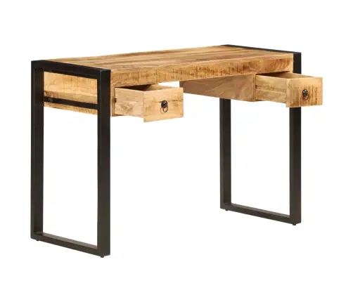 Rakstāmgalds Ar 2 Atvilktnēm, 110X50X77 Cm, Mango Masīvkoks Vidaxl