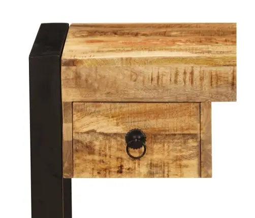 Rakstāmgalds Ar 2 Atvilktnēm, 110X50X77 Cm, Mango Masīvkoks Vidaxl