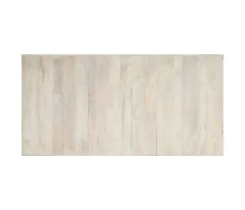 Virtuves Galds, 200X100X75 Cm, Mango Masīvkoks, Balts Vidaxl