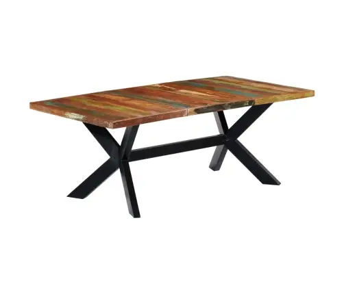 Söögilaud, 200 X 100 X 75 cm Toekas Taaskasutatud Puit