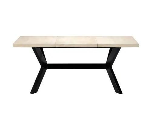 Virtuves Galds, 180X90X75 Cm, Mango Masīvkoks, Balts Vidaxl