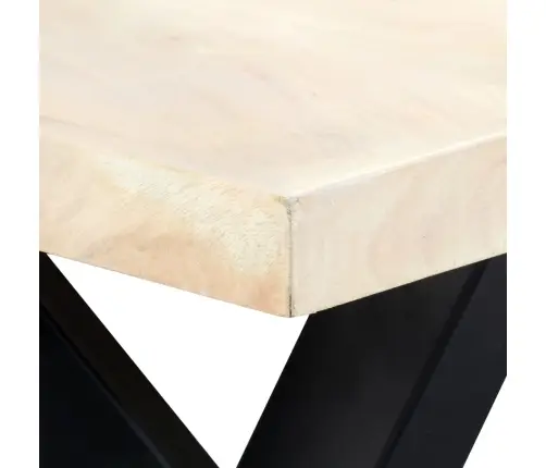 Virtuves Galds, 180X90X75 Cm, Mango Masīvkoks, Balts Vidaxl
