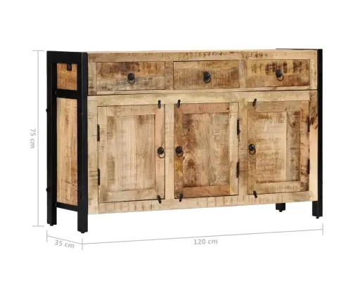 Kumode, 120X35X76 Cm, Mango Masīvkoks  Vidaxl