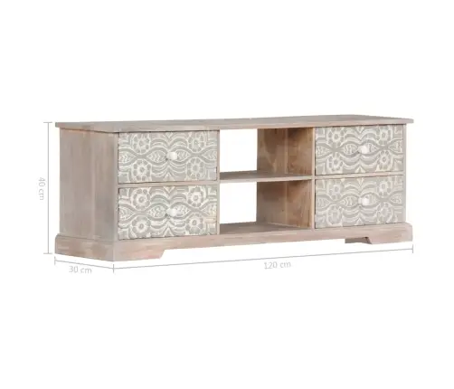 Tv Skapītis, 120X30X40 Cm, Akācijas Masīvkoks Vidaxl Tv Skapītis, 120X30X40 Cm, Akācijas Masīvkoks Vidaxl