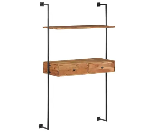 Sienas Rakstāmgalds, 90X40X170 Cm, Akācijas Masīvkoks Vidaxl